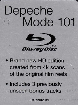 DEPECHE MODE 101 BLU-RAY DISC DVD БОНУС-Трек 2021