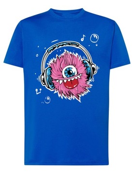 T-Shirt koszulka nadruk Muzyczny potwór r. S