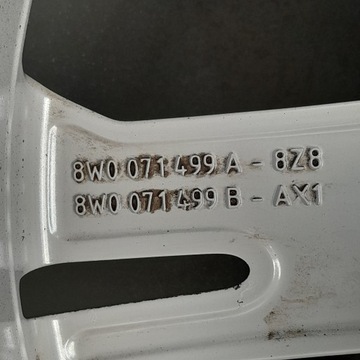 4× DISK HLINÍK AUDI OE 8W0071499A 8.5" X 19" 5X112 ET 32