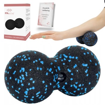 PIŁKA ROLLER PODWÓJNA DUOBALL DO MASAŻU ROZLUŹNIAJĄCA TWARDA EPP W KARTONIE