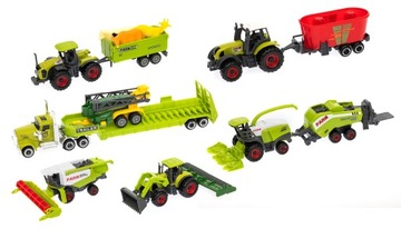 ТРАКТОР ТРАКТОР СЕЛЬСКОХОЗЯЙСТВЕННЫЕ МАШИНЫ КОМБАЙН ФЕРМЕР+ЖИВОТНЫЕ НАБОР ПОДАРОК