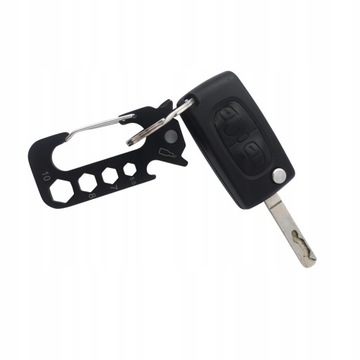 BRELOK KARABIŃCZYK MULTITOOL PRZEŻYCIA EDC KLUCZE