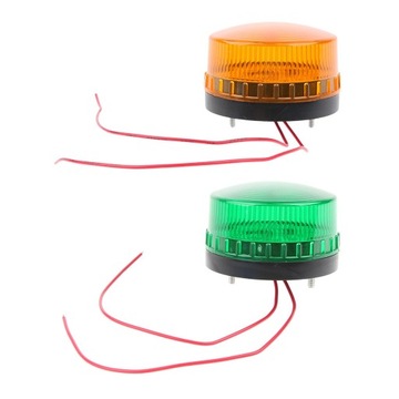 2x LED Beacon Bursztynowy migający sygnał stroboskopowy Ostrzeżenie