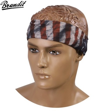 БАНДАНА BRANDIT С РУКАВОМ НА КНОПКЕ ФЛАГА США