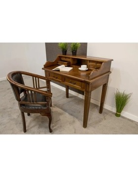 Секретарь из красного дерева в колониальном стиле, выдвижной верх