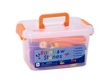 Креативная головоломка Монтессори из разноцветных камешков