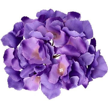 KWIAT HORTENSJA SATYNOWA GŁÓWKA 17cm