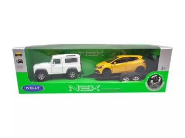 АВТОМОБИЛЬ LAND ROVER С WELLY NEX МОДЕЛИ ЭВАКУАТОР