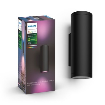 Kinkiet zewnętrzny PHILIPS HUE Appear czarny
