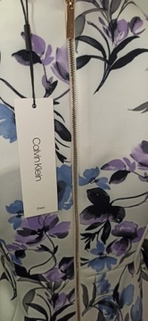 Elegancka sukienka w kwiaty Calvin Klein S r. 2