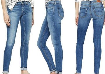 TOMMY HILFIGER JEANS spodnie NORA rurki - 25_30