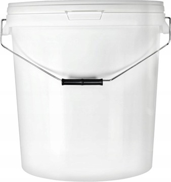 Wiadro 33 - 34,5 L 52kg do spożywki odstojnik z pokrywką Rączka Metalowa