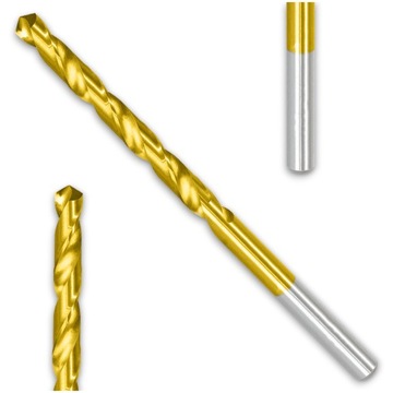 WIERTŁO DO METALU TYTANOWE FI 5.8 mm TYTAN HSS-TiN