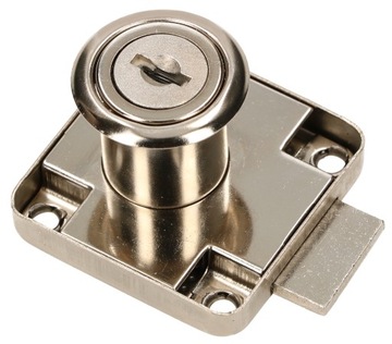 ЗАМОК МЕБЕЛЬНЫЙ 40Х40 ММ КВАДРАТ, НАВЕСНОЙ, 5 ШТ.