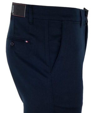 БРЮКИ ИЗ ХЛОПКА ТЕМНО-СИНИЕ, ОДНОРОДНЫЕ W39