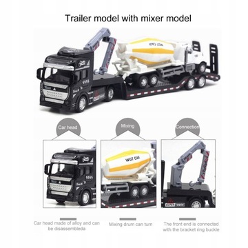 1:50 инженерные игрушки модели мобильных прицепов
