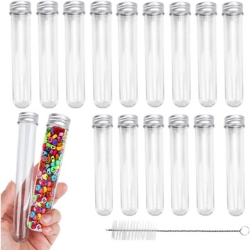 30 probówek z korkami, probówki plastikowe 16x140mm 18ml