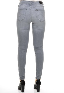 LEE spodnie SKINNY regular grey SCARLETT W25 L31