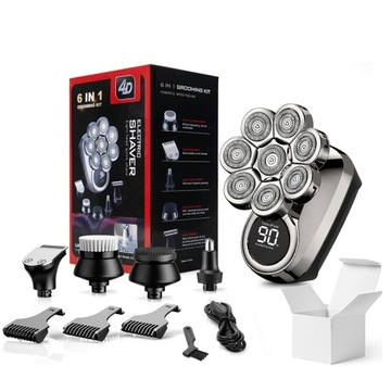МУЖСКАЯ ЭЛЕКТРИЧЕСКАЯ ТРИМЕР 8D, ГОЛОВКА, БОРОДА, ТРИМЕР ДЛЯ БОРОДЫ