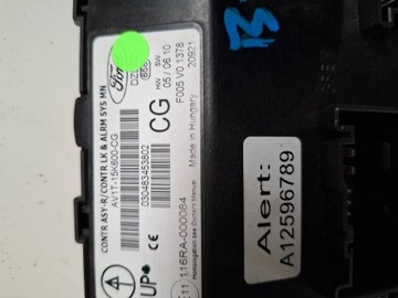 FORD B-MAX ŘÍZENÍ MODUL POHODĚ AV1T15K600CG