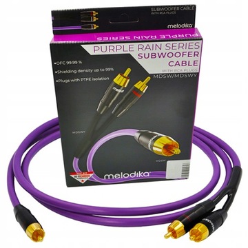 MELODIKA MDSWY10 KABEL DO SUBWOOFERA RCA - 2RCA TYPU Y 1.0M
