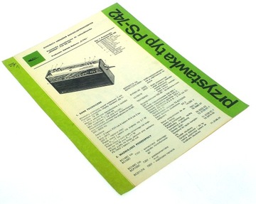 PRZYSTAWKA STEREOFONICZNA DO RADIOODBIORNIKA WANDA TYP PS-742