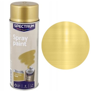 FARBA W SPRAYU WYSOKI POŁYSK 400ML AKRYL ZŁOTY