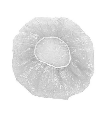 Czepek, czepki foliowe jednorazowe z gumką 10 szt.