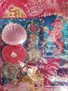 BARBIE MOVIES magazyn 3/24 + zestaw biżuterii syrenki