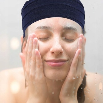 Спальная шапочка из хлопка и льна для