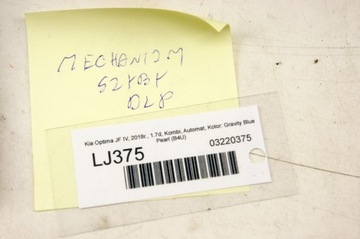 LJ375 KIA OPTIMA IV JF MECHANIZMUS OKNO LEVÝ PŘEDNÍ