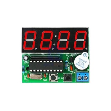 Электронные цифровые светодиодные часы, 4-битный набор для самостоятельного изготовления