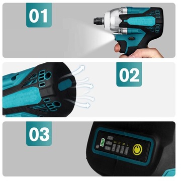 АККУМУЛЯТОРНЫЙ АККУМУЛЯТОРНЫЙ гайковерт 18 В 2500 мАч +3 АККУМУЛЯТОРА