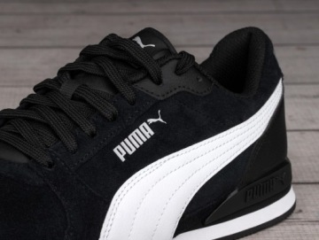 Мужская обувь, кроссовки Puma ST RUNNER V SD BLACK WHITE