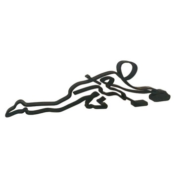 Estetyczna rzeźba linii sportowca Drut Art Hokej na lodzie 20 cm x 15 cm x