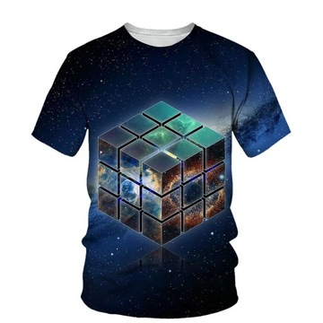 Мужская футболка с 3D-принтом Кубик Рубика 2021