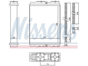 RADIÁTOR NISSAN VANETTE 1.6 2.3 94-02