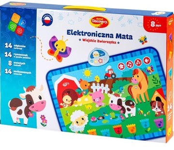 DUMEL ELEKTRONICZNA MATA EDUKACYJNA WIEJSKIE ZWIERZĄTKA ODGŁOSY RYMOWANKI