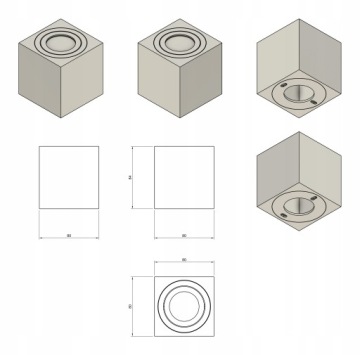 НАВЕРХНОСТНЫЙ ГАЛОГЕННЫЙ СВЕТОДИОДНЫЙ СВЕТ GU10