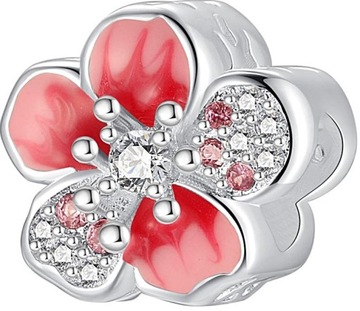 Charms Kwiatek Charms Charmsy Zawieszki do bransoletek Charms Srebro s925