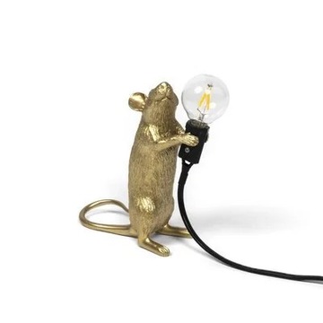 Nordycka Lampka Myszka, Lampka Biurkowa, Salon, Sypialnia, Ozdoba Z Żywicy