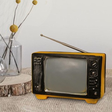 retro realistyczny telewizor retro realistyczny model telewizora Żółty