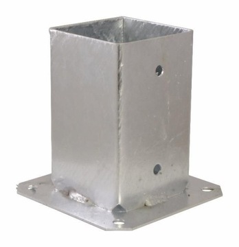 Podstawa SŁUPA Kotwa Stopa przykręcana 100x100 mm KWADRATOWA H 150mm