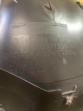 KOMPLETNÍ PODBĚH PRAVÉ PŘEDNÍ VOLKSWAGEN GOLF VI 6 5K0805978 ORIGINÁLNÍ