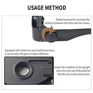Okulary Wędkarskie Progres z Regulacją Lornetkową