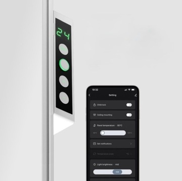 AENO Premium Eco Smart LED AGH3S 700W Wi-Fi Белый радиатор