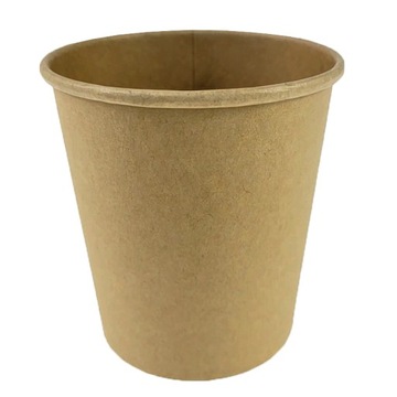 Kubek papierowy kraft na zupę 470ml pojemnik papierowa x10szt + lista