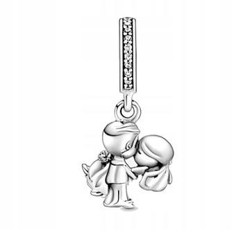 CHARMS ZAWIESZKA MAŁŻEŃSTWO NOWOŻEŃCY MIŁOŚĆ S925