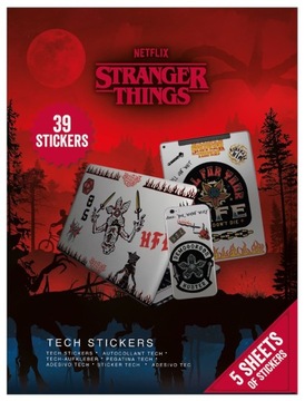 Stranger Things - naklejki 39 sztuk na laptopa