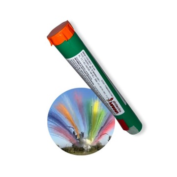 FAJERWERKI W DZIEŃ MG30 POMARAŃCZOWY kaliber 30mm Dzienne Fajerwerki Dymne